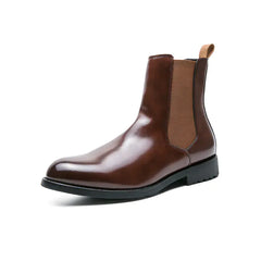 British Style Men's Mid-Cut Ankle Chelsea Boots