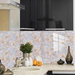 10 Marble Pattern Kitchen Tile Stickers for Easy Upgrade