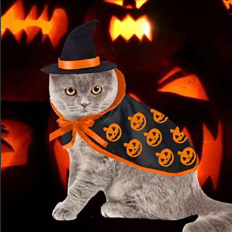 Cross-Border Amazon Halloween Pet Cloak for Cats & Dogs
