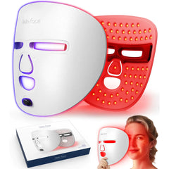 LED Face Mask Facial Care Tool, Red Light Therapy Mask For Face For Skincare At Home Travel