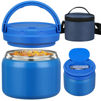 15oz Thermo Food Jar for KidsInsulated Vacuum Food Jar for Hot & Cold Leak Proof Lunch Container Stainless Steel Wide Mouth Soup for School Travel