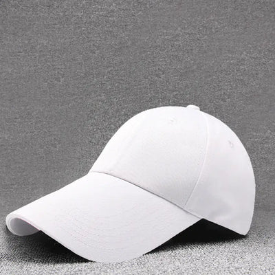 11CM Long Brim Baseball Cap - Cotton Blank Golf Hat