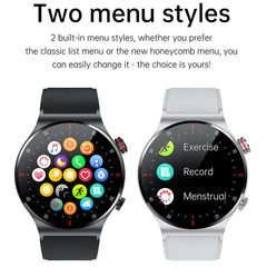 QW33 Smart Watch with ECG, PPG, Music, and Pedometer