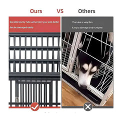 Heavy Duty Dog Kennel Pet Cage With Roof And Windows