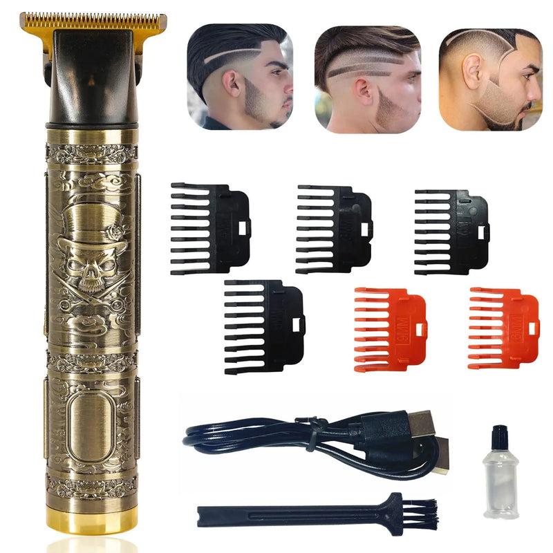 KOGULA Hair Clippers for Men Professional T Blade Trimmer Zero Grapped Cordless Rechargeable Bear Trimmer Shaver Hair Cutting Kit