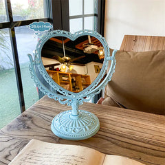 European Retro Double-Sided Desktop Makeup Mirror