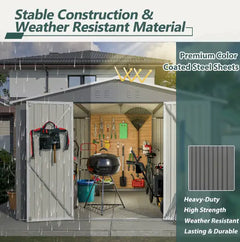 Large Metal Tool Shed